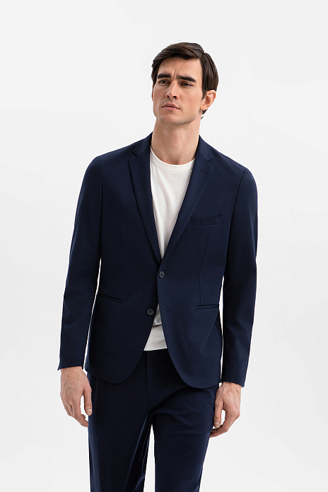 Пиджак однобортный Slim fit, цвет Синий темный