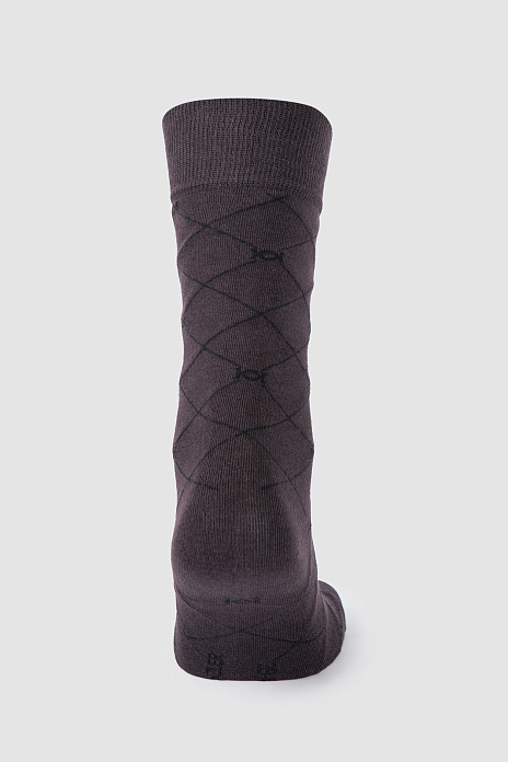 Носки из хлопка, цвет Коричневый