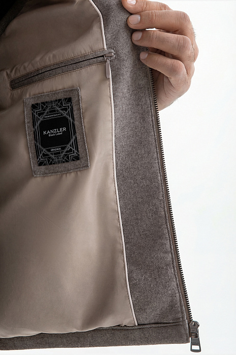 Жилет из смесовой шерсти, цвет Бежевый