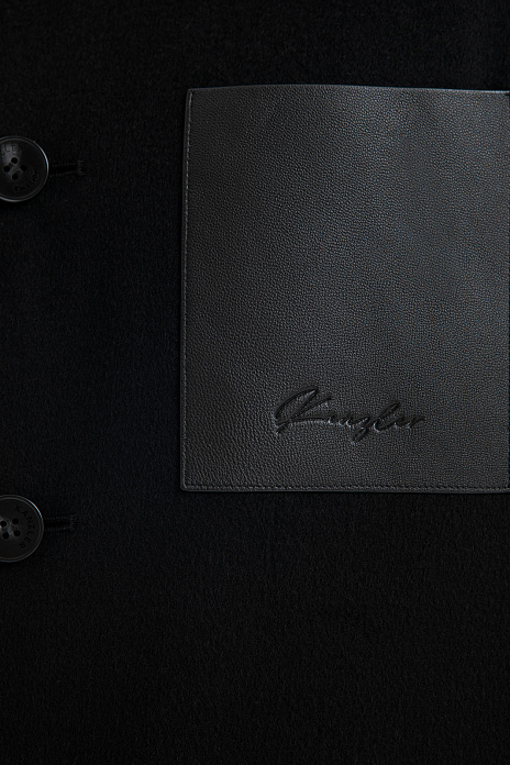 Куртка-рубашка из смесовой шерсти, цвет Черный