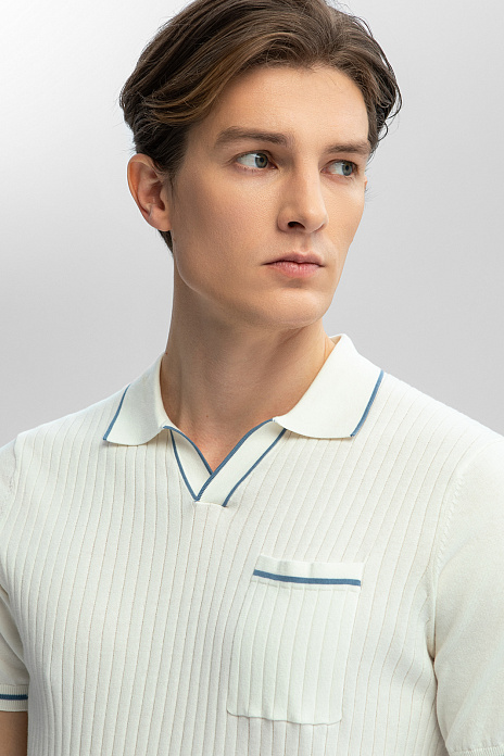 Поло из хлопка Пима, цвет Белый