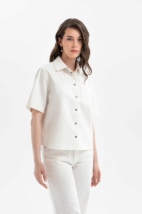 Рубашка из хлопка, цвет Белый