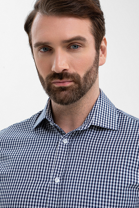 Сорочка из хлопка, цвет Синий темный