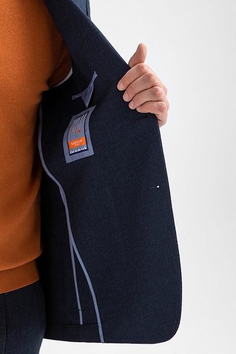 Пиджак однобортный, цвет Синий темный