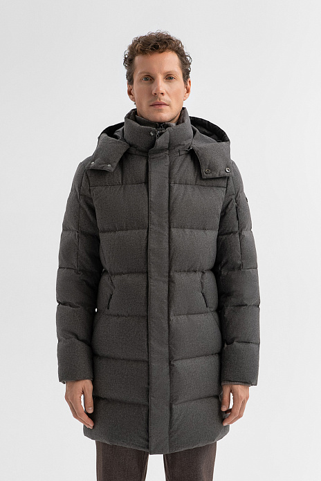 Пуховик с водоотталкивающей обработкой, цвет Коричневый светлый