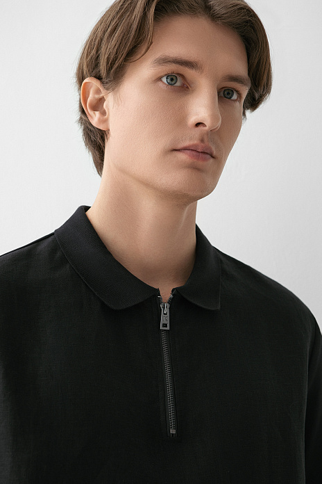 Рубашка изо льна, лимитированная коллекция, цвет Черный