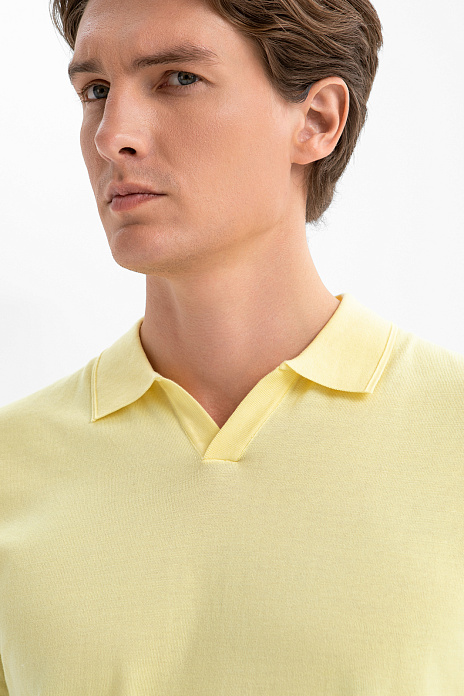 Поло из хлопка Пима, цвет Желтый