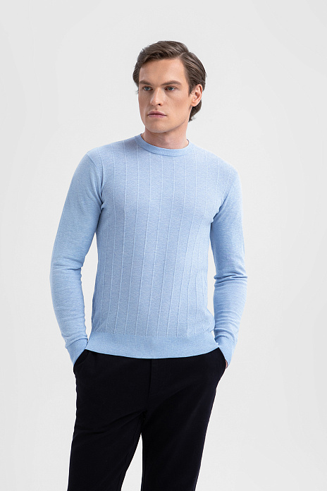 Джемпер из хлопка, цвет Голубой светлый