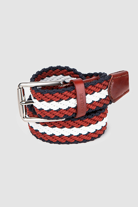 Ремень комбинированный, цвет Коричневый