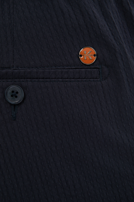 Синие хлопковые шорты Regular fit, цвет Синий темный