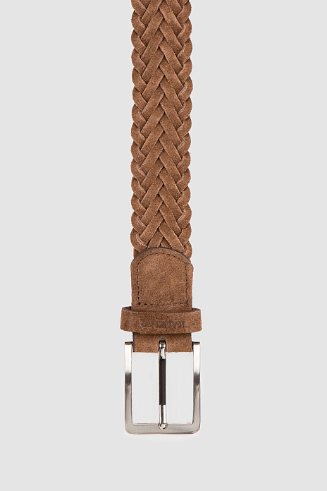 Ремень из натуральной замши, цвет Коричневый