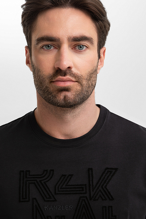 Футболка из хлопка, цвет Черный