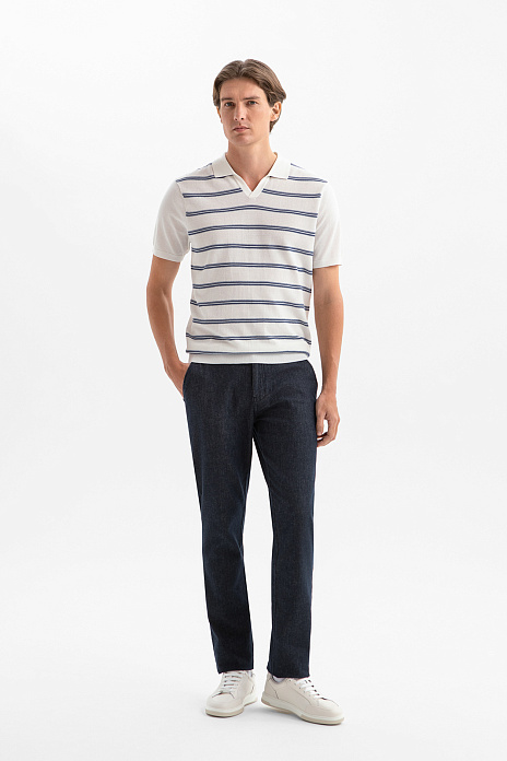 Джинсы прямого силуэта, цвет Синий темный