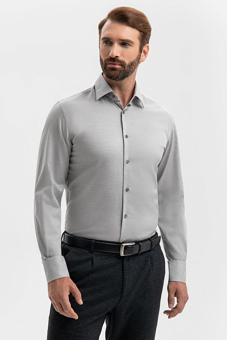 Сорочка из хлопка, цвет Серый