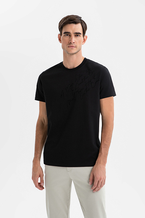 Футболка из хлопка, цвет Черный