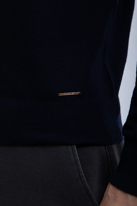 Джемпер из шерсти и кашемира, цвет Синий темный