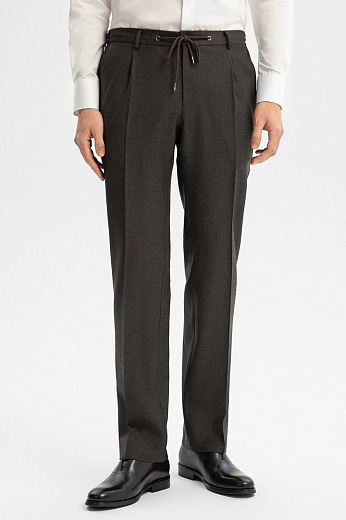 Брюки из шерсти, устойчивой к сминанию