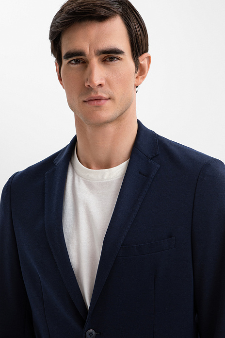 Пиджак однобортный Slim fit, цвет Синий темный