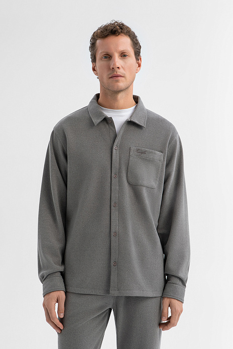 Сорочка пижамная, цвет Серый