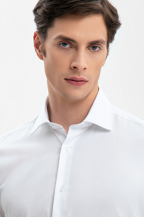 Сорочка с коротким рукавом из хлопка, цвет Белый