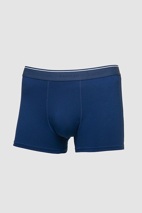 Боксеры из бамбука, цвет Синий темный