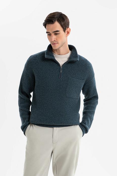 Свитер из кашемира, лимитированная коллекция, цвет Зеленый темный