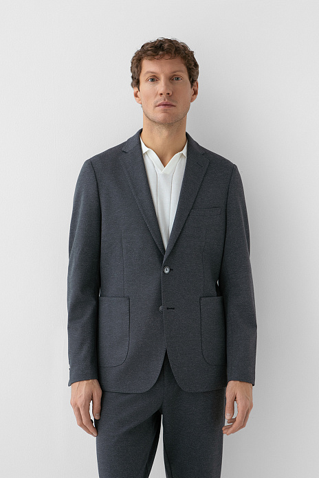 Пиджак однобортный, цвет Серый