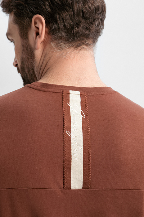 Футболка из хлопка, цвет Коричневый