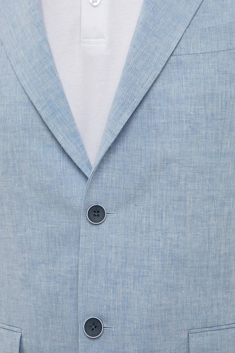 Пиджак изо льна, цвет Голубой