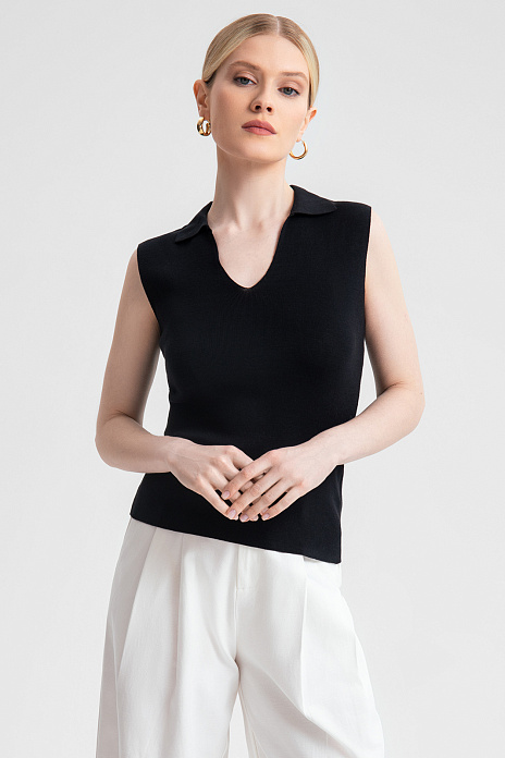 Поло из хлопка, цвет Черный