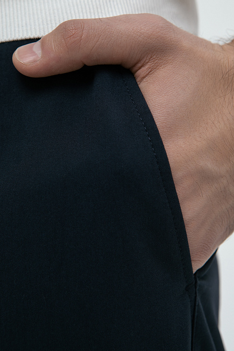 Брюки, цвет Синий темный