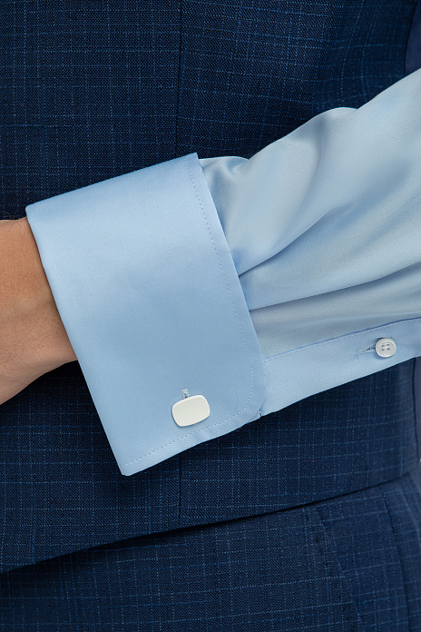 Сорочка из хлопка, легкая в уходе, цвет Голубой