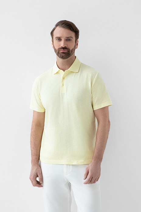 Поло из хлопка, цвет Желтый