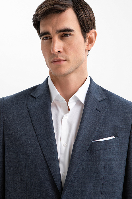 Пиджак из шерсти с водоотталкивающей обработкой, цвет Синий